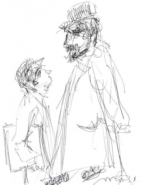 Father and Son in a Shtetl