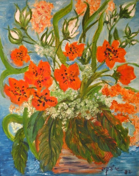 אגרטל פרחים, 1982