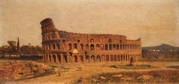 The colosseum in Rome, 1882