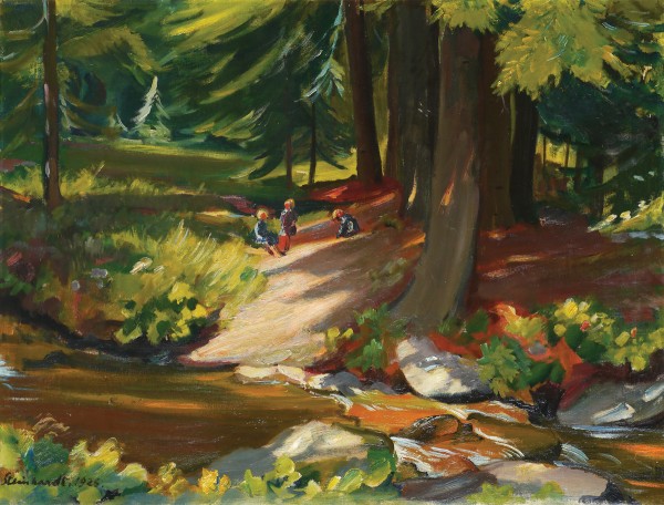 Children playing in the Forest, 1926
