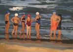 Bathers in the sea, 2016