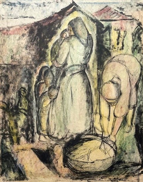 נשים וילדיהן במעברה