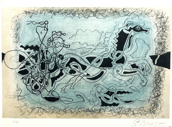 A galloping horse,