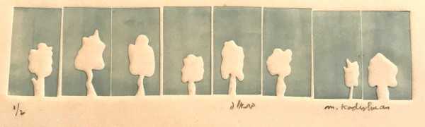Trees on a Blue Background, 1982