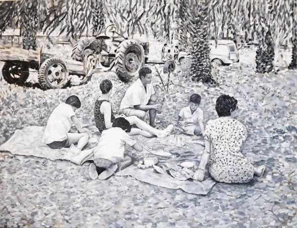 Einy Family in a Picnic at the Dates, 2020