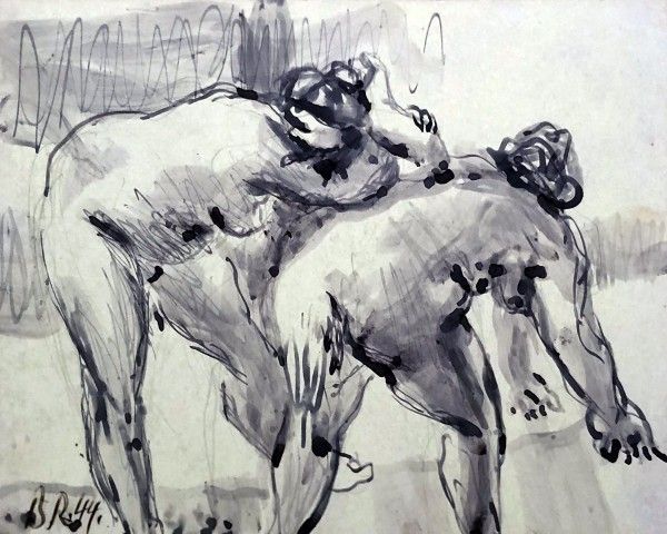 מתרחצות, 1944