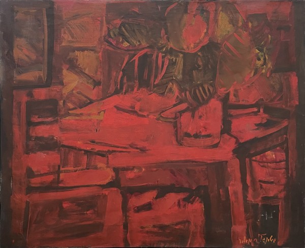 Interior in red,