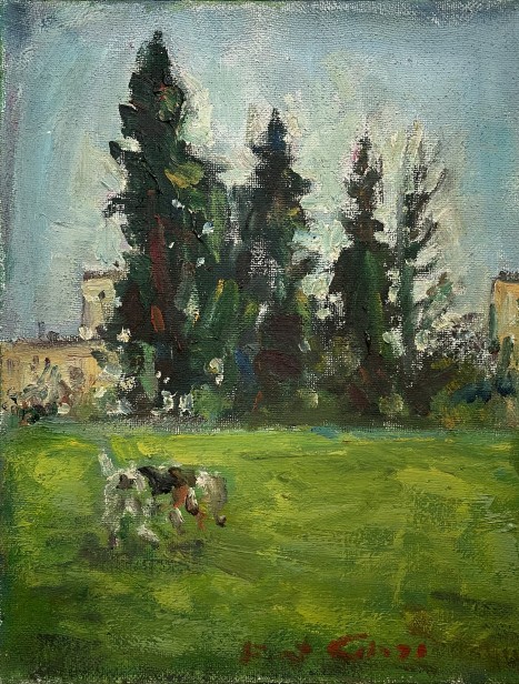 נוף עם ברושים,