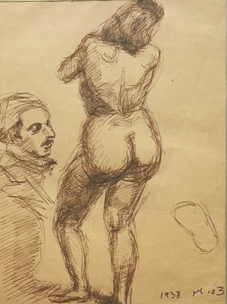 The painter and the model, 1938