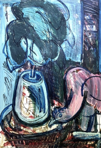 Still lifew and rooster, 1994