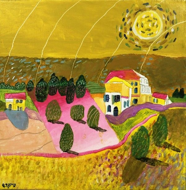 Judaean Mountains, Homage to Van Gogh