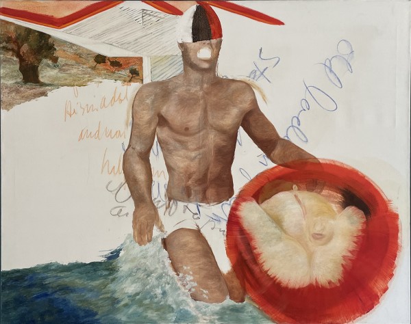 גבר בחוף הים, 1992