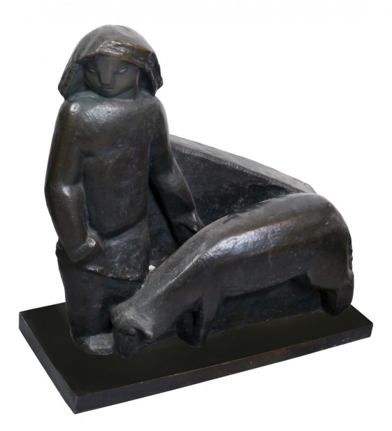 איכרה וחזיר