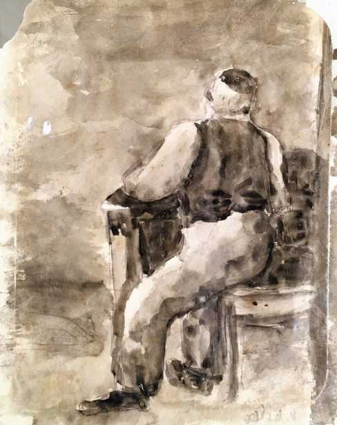 Figures, Lot Including 2 Drawings