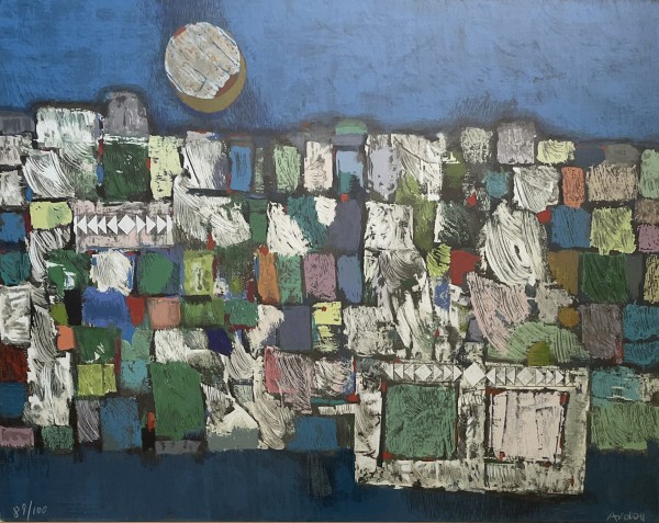 Moon over the wall,