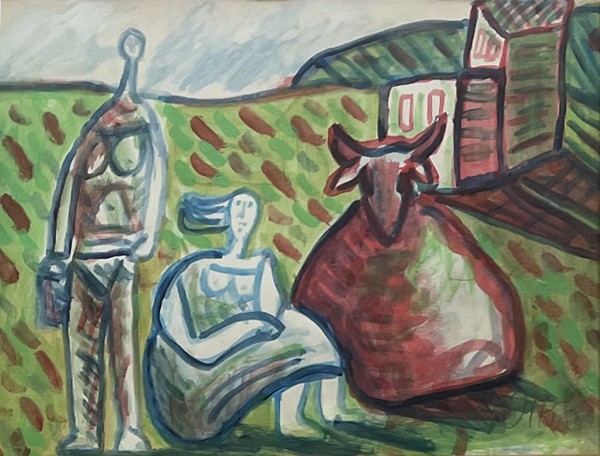 A couple in the village,