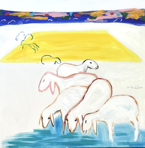 כבשים במעיין,