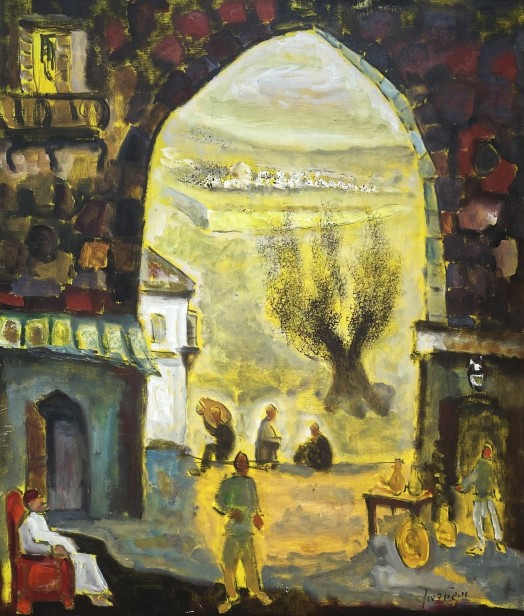 Figures in the Old City,
