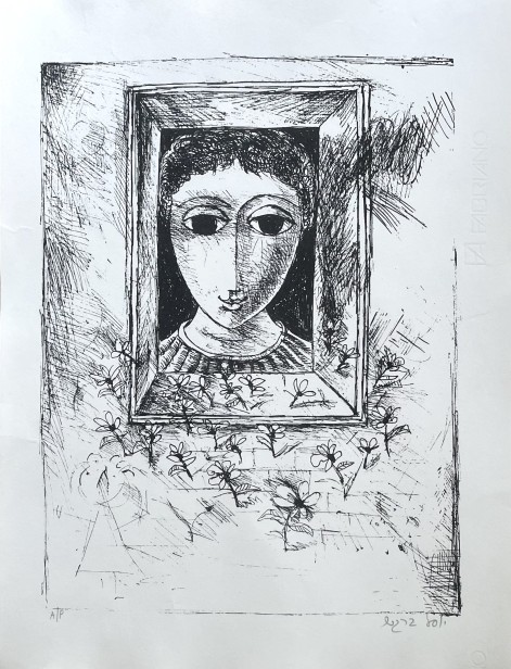 ילדה בחלון,