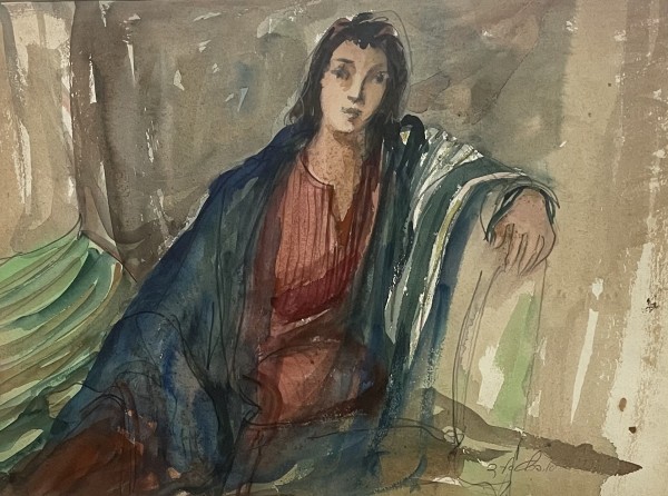 Sitting woman,