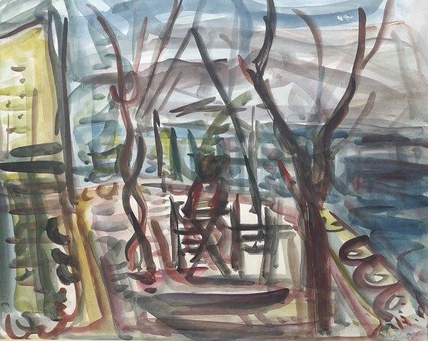 על ספסל בגינה, 1946