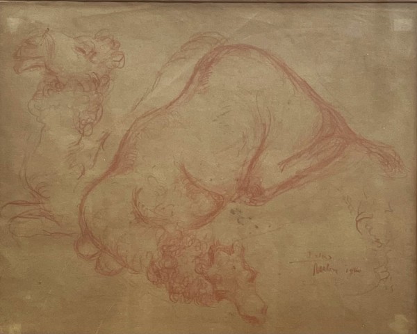 Camels at rest. 1940