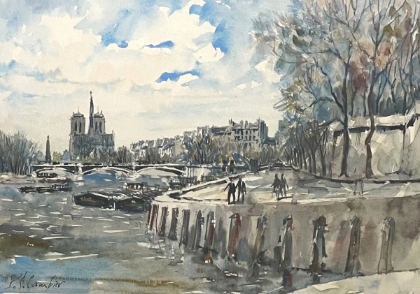 Paris,the Seine and Notre-Dame,