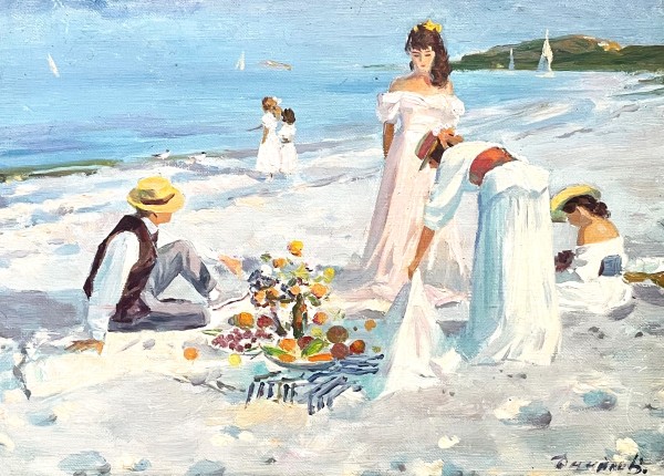 Family at the beach