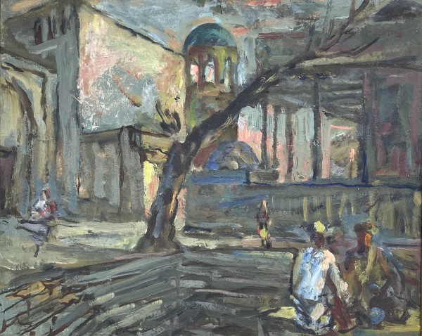 Figures in the landscape,