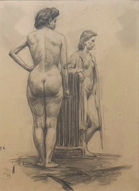 Nudes in the studio, 1975