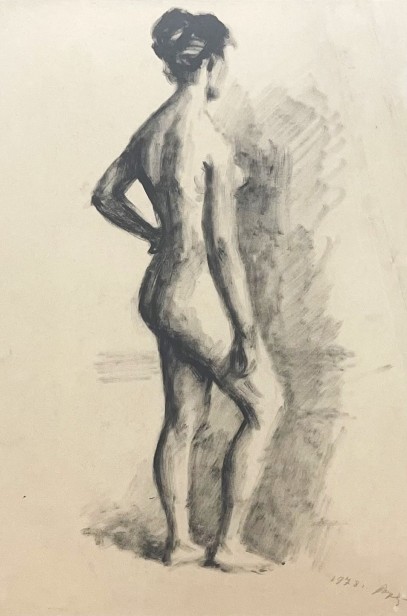 Nudes, double-sided drawing, 1978