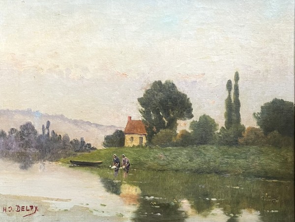 The laundries in the river,