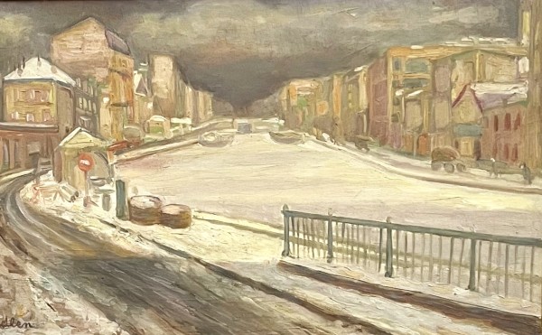 Le cana Saint Martin sous la neige,