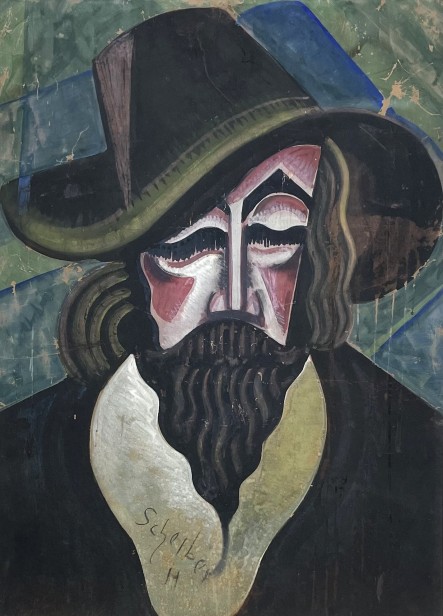 Portrait of a man with a hat,