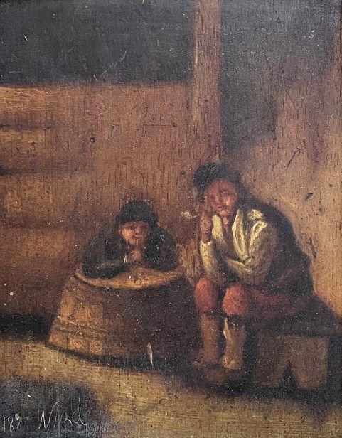 Figures in Street, 1881