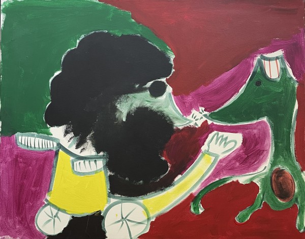 Figure and a dog, 1996