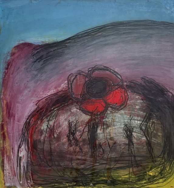 An anemone in the mountain,