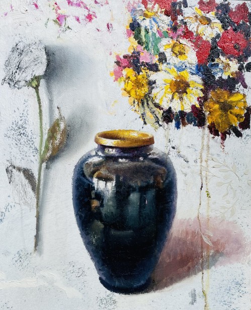 Vase and flowers, 2023