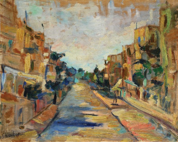 Street  in Haifa, 1925