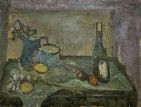Still Life and a Wine Bottle