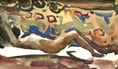 Naked in bed,