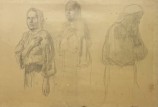 Two women and a man,