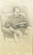 Man reading, 1970