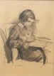 Girl reading, 1946