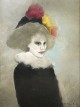 Woman with a feather hat, 1985