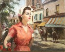 Beautiful woman in Paris,
