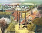 Shepherde in the landscpe,